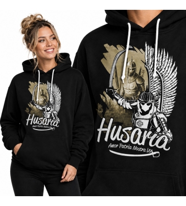 BLUZA DAMSKA Z KAPTUREM HUSARIA AMOR PATRIA NOSTRA LEX